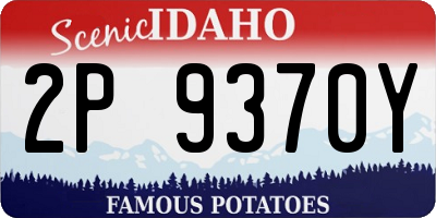ID license plate 2P9370Y
