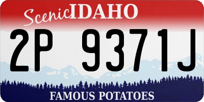 ID license plate 2P9371J