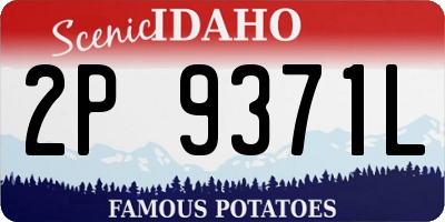 ID license plate 2P9371L