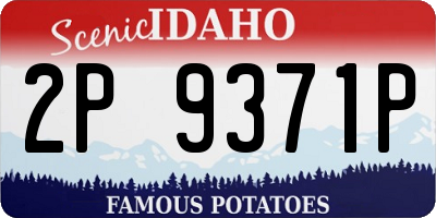 ID license plate 2P9371P