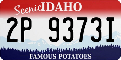 ID license plate 2P9373I