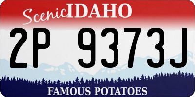 ID license plate 2P9373J