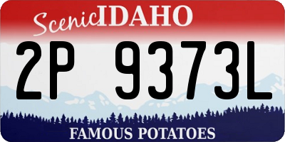 ID license plate 2P9373L