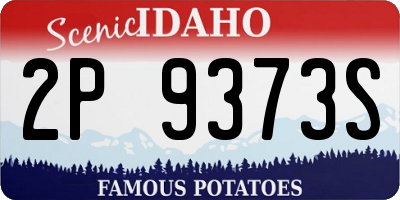 ID license plate 2P9373S
