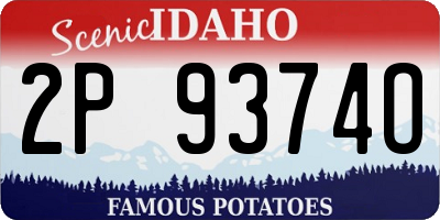 ID license plate 2P9374O