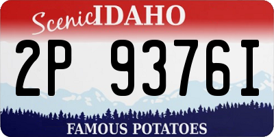 ID license plate 2P9376I