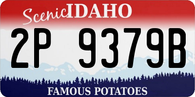 ID license plate 2P9379B