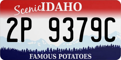 ID license plate 2P9379C