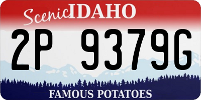 ID license plate 2P9379G