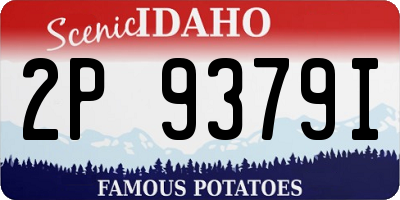 ID license plate 2P9379I