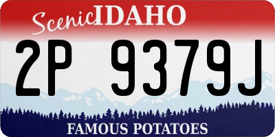 ID license plate 2P9379J