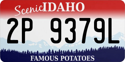 ID license plate 2P9379L