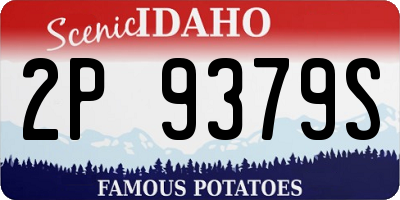 ID license plate 2P9379S