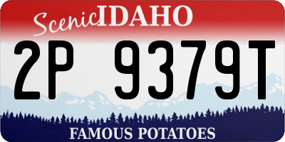 ID license plate 2P9379T