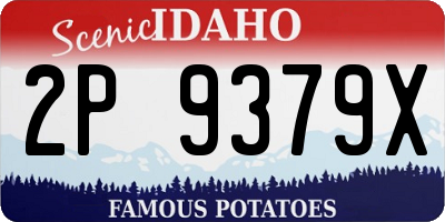 ID license plate 2P9379X