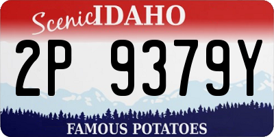 ID license plate 2P9379Y