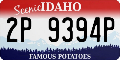 ID license plate 2P9394P