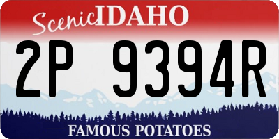 ID license plate 2P9394R