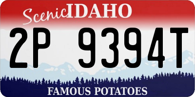 ID license plate 2P9394T