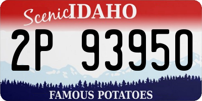 ID license plate 2P9395O