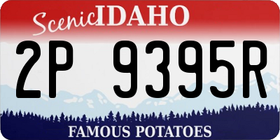 ID license plate 2P9395R
