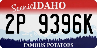 ID license plate 2P9396K