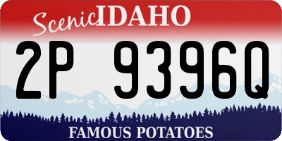 ID license plate 2P9396Q