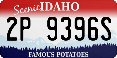 ID license plate 2P9396S