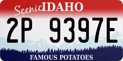 ID license plate 2P9397E