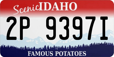 ID license plate 2P9397I
