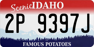 ID license plate 2P9397J