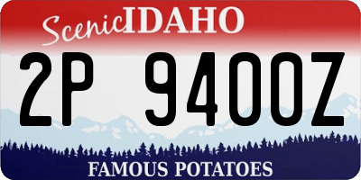 ID license plate 2P9400Z