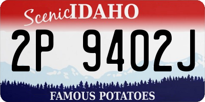 ID license plate 2P9402J