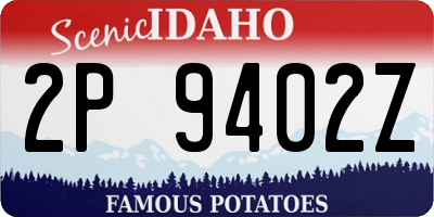 ID license plate 2P9402Z