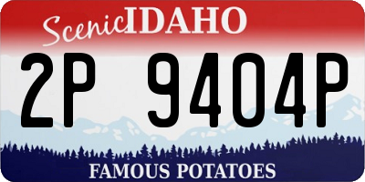 ID license plate 2P9404P