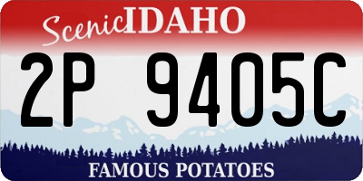 ID license plate 2P9405C