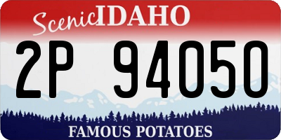 ID license plate 2P9405O