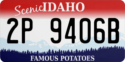 ID license plate 2P9406B