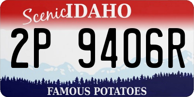 ID license plate 2P9406R