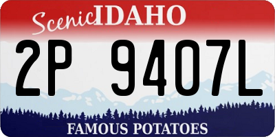 ID license plate 2P9407L