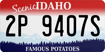 ID license plate 2P9407S