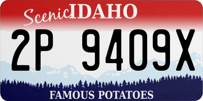 ID license plate 2P9409X