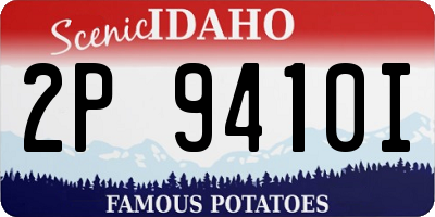 ID license plate 2P9410I