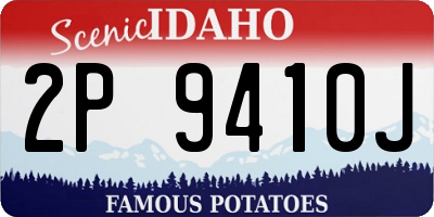ID license plate 2P9410J