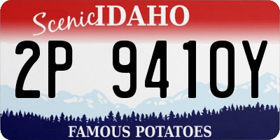 ID license plate 2P9410Y