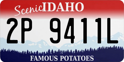 ID license plate 2P9411L