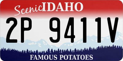 ID license plate 2P9411V