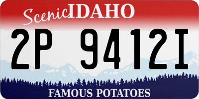 ID license plate 2P9412I