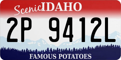 ID license plate 2P9412L