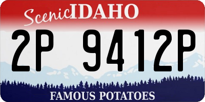 ID license plate 2P9412P